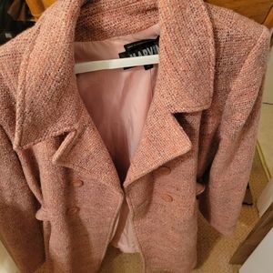 Marvin tweed coat size 12 in pink